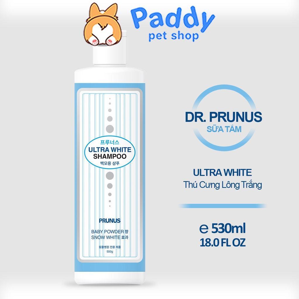 Sữa Tắm Siêu Trắng Lông Chó Mèo Prunus Ultra White 500ml - Paddy Pet Shop