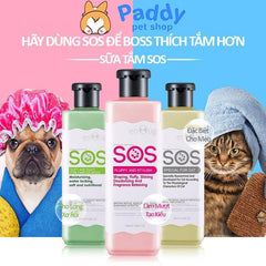 Sữa Tắm SOS Cho Chó Mèo Dưỡng Lông & Khử Mùi 530ml - Paddy Pet Shop