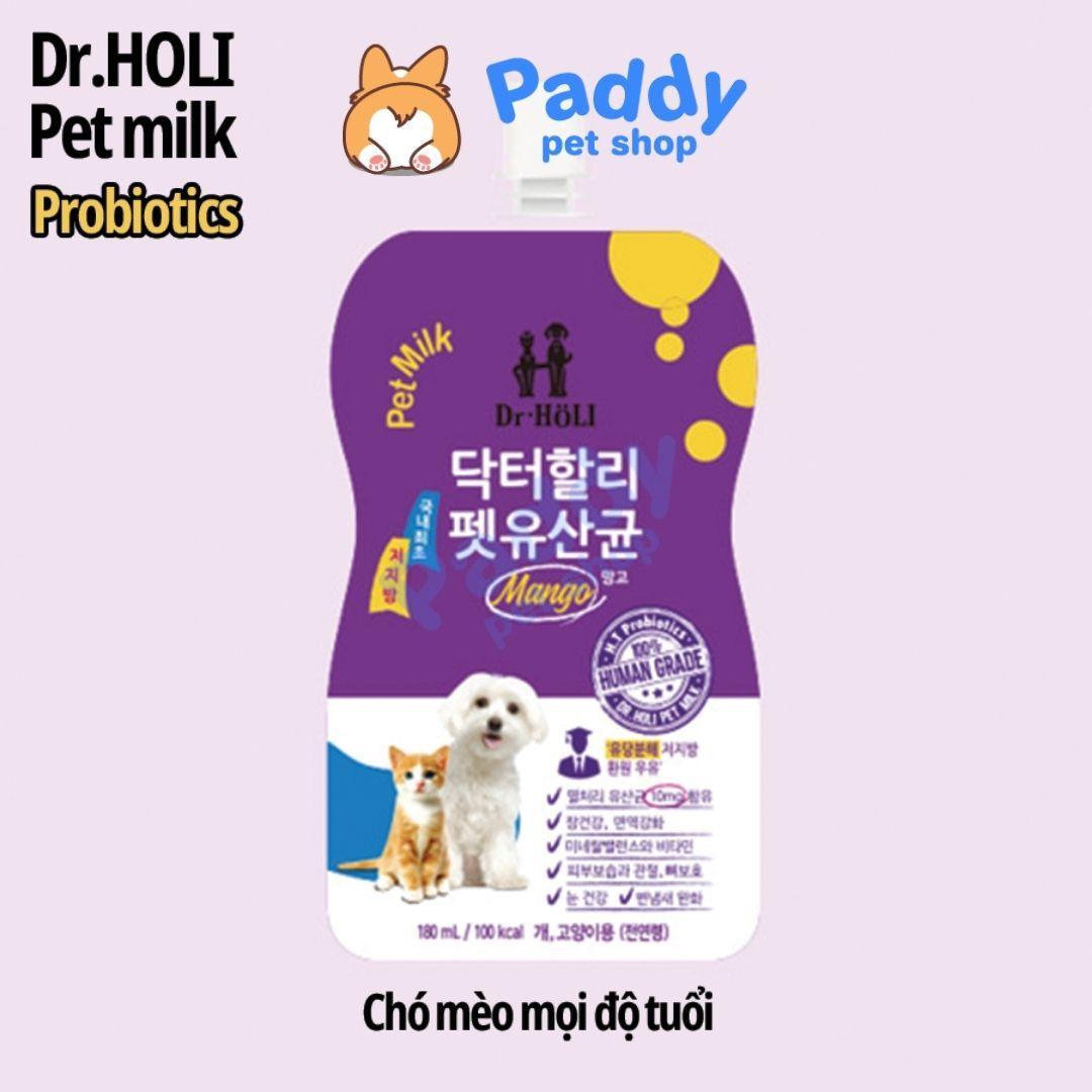 Sữa Tươi Chó Mèo Dr Holi Bổ Sung Dinh Dưỡng 200ml (Hàn Quốc) - Paddy Pet Shop