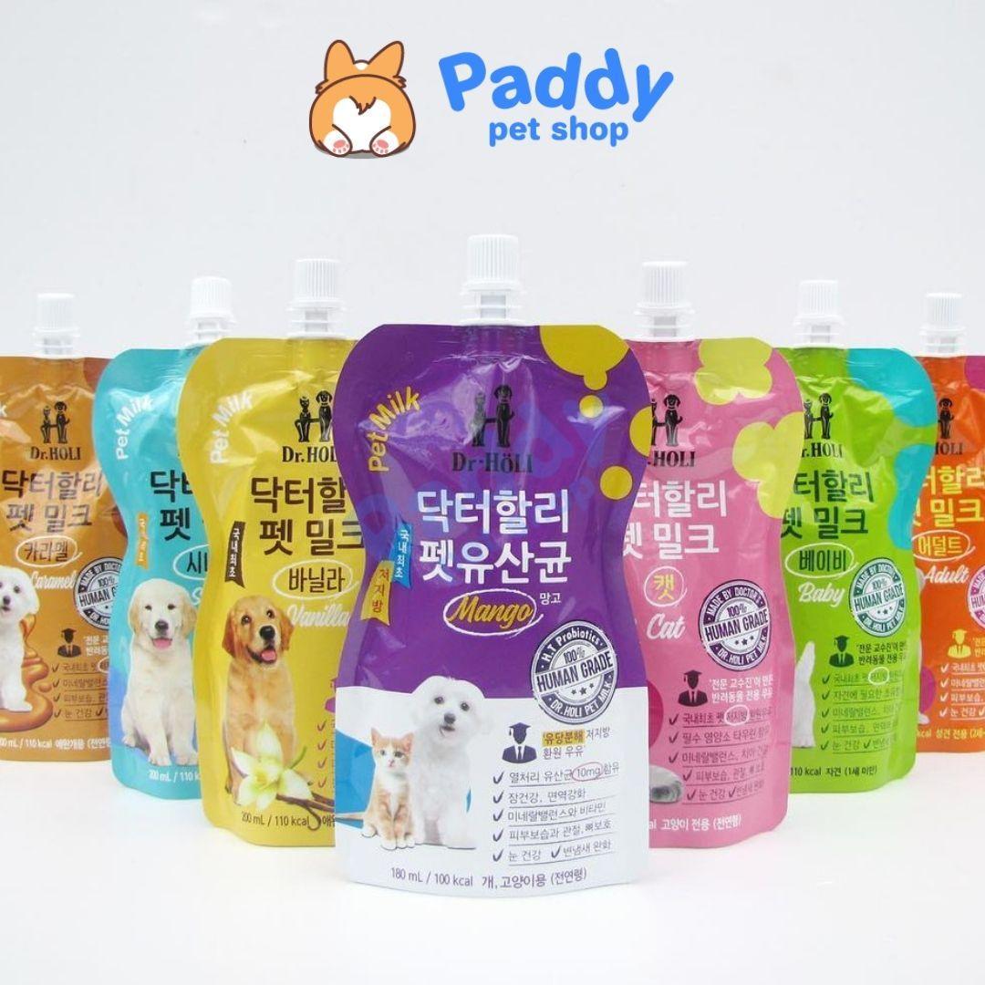 Sữa Tươi Chó Mèo Dr Holi Bổ Sung Dinh Dưỡng 200ml (Hàn Quốc) - Paddy Pet Shop