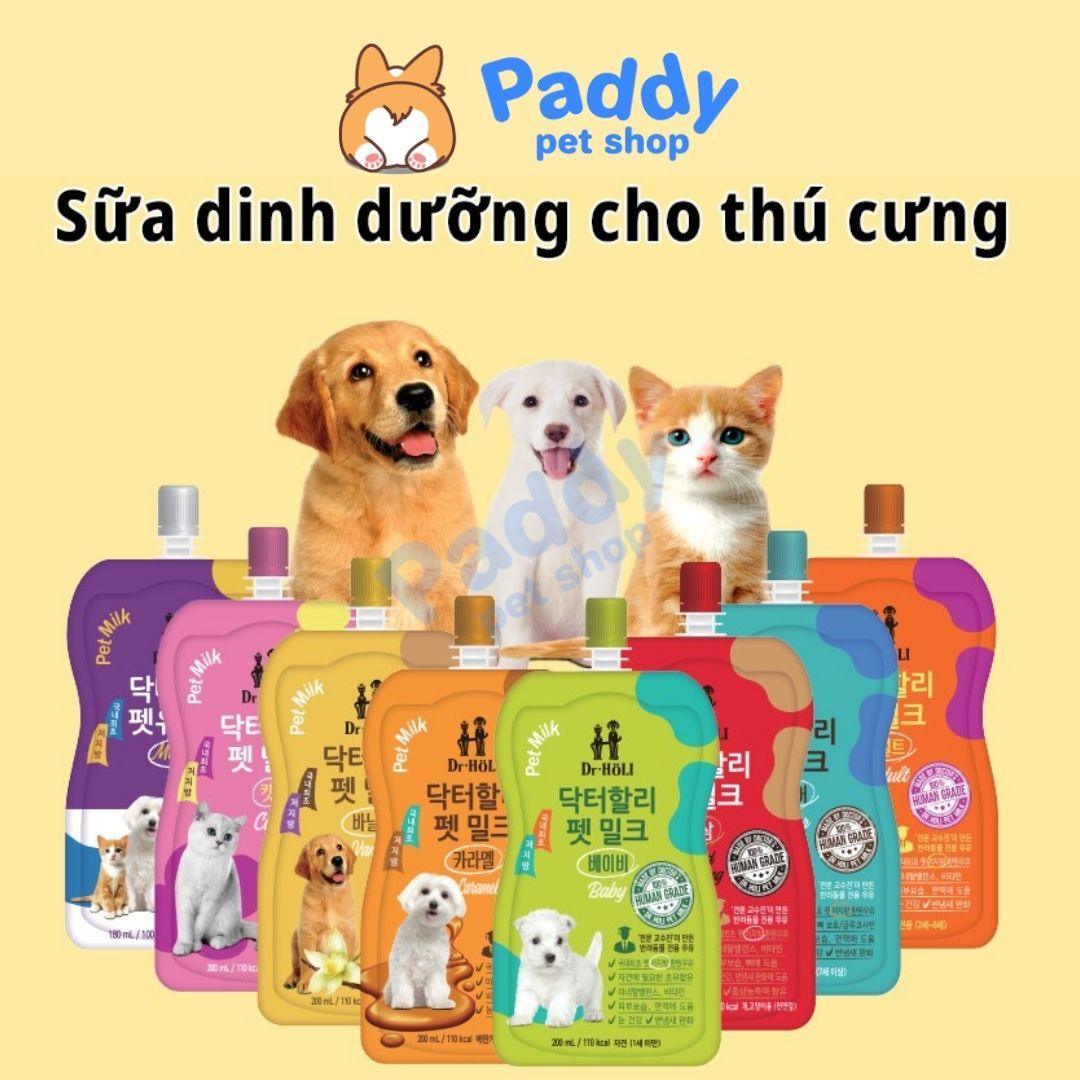 Sữa Tươi Chó Mèo Dr Holi Bổ Sung Dinh Dưỡng 200ml (Hàn Quốc) - Paddy Pet Shop