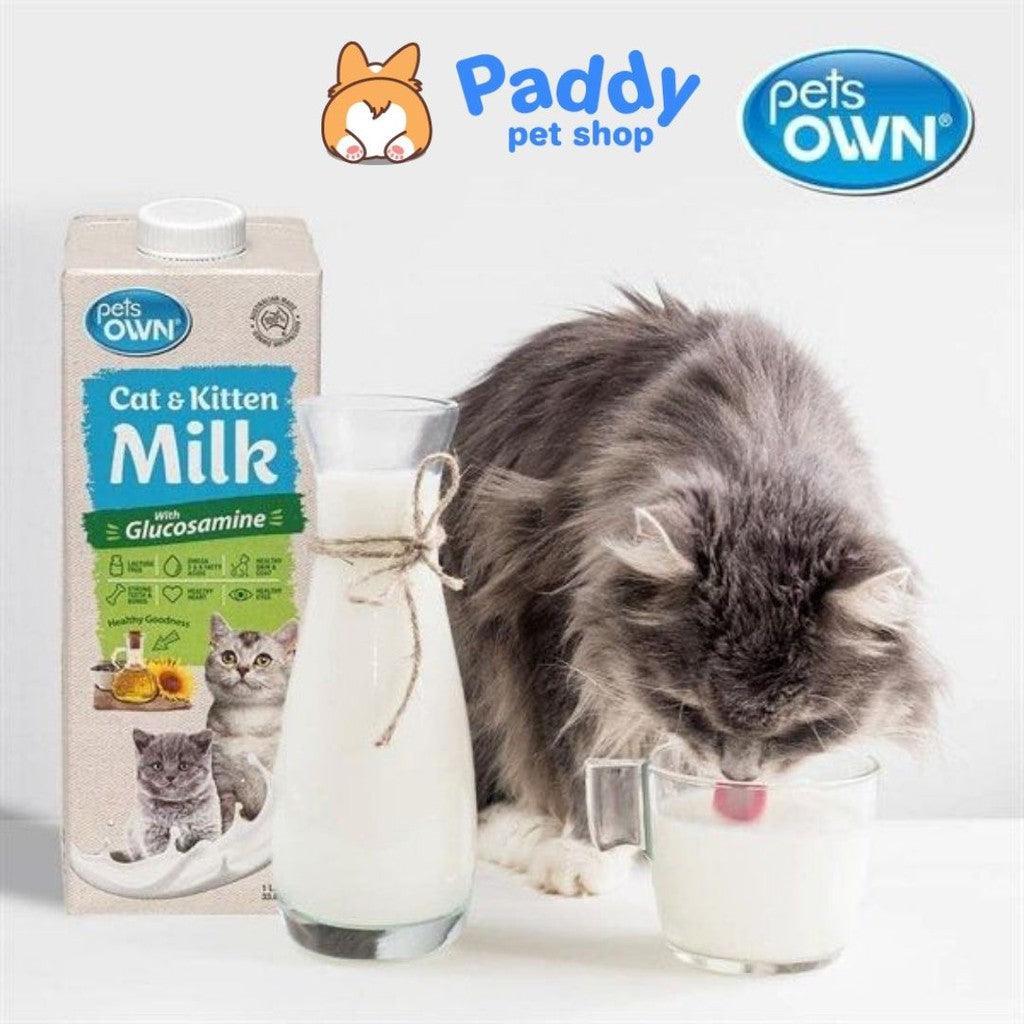 Sữa Tươi Cho Mèo Pets Own Bổ Sung Glucosamine (1L) - Paddy Pet Shop