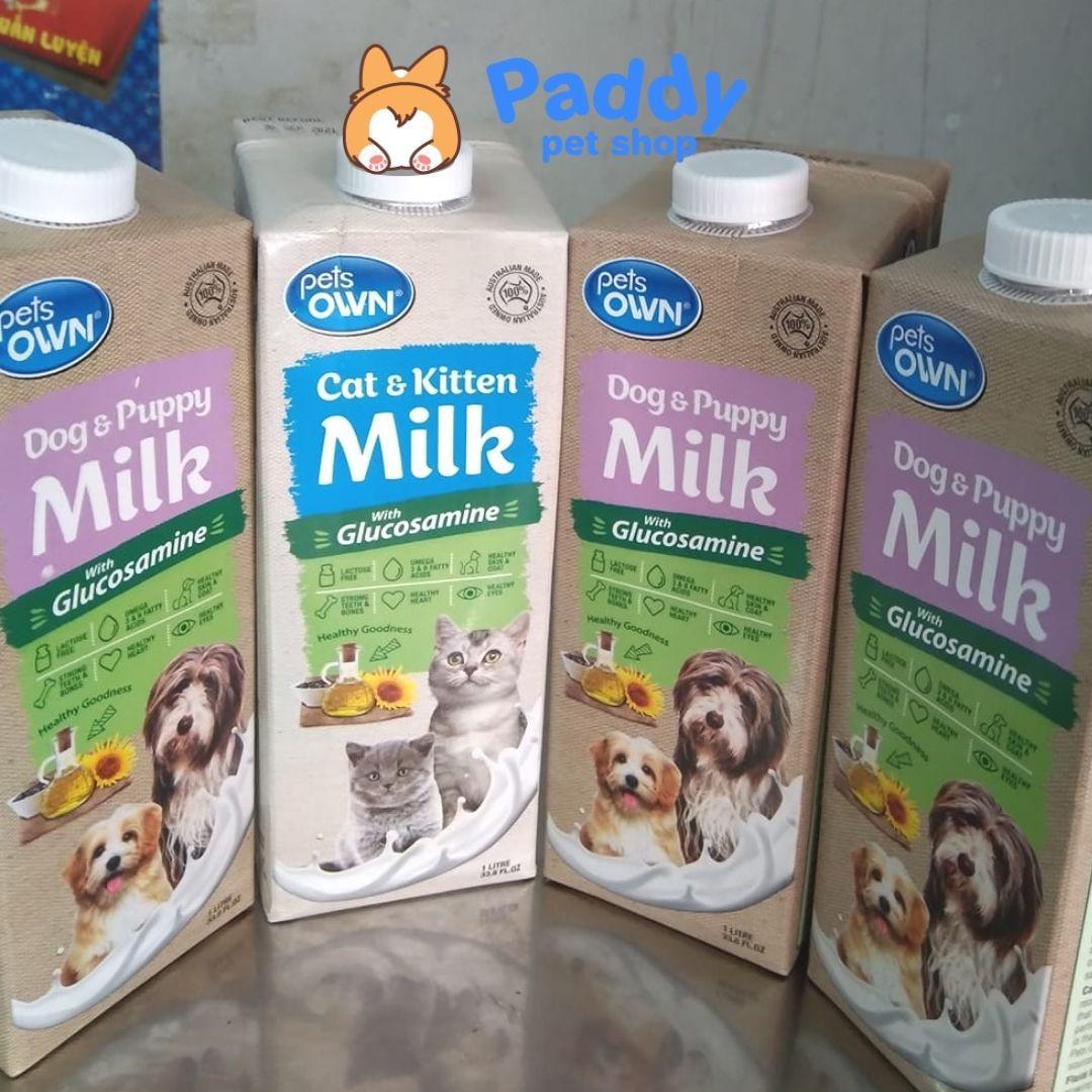 Sữa Tươi Cho Chó Pets Own Bổ Sung Glucosamine (1L) - Paddy Pet Shop