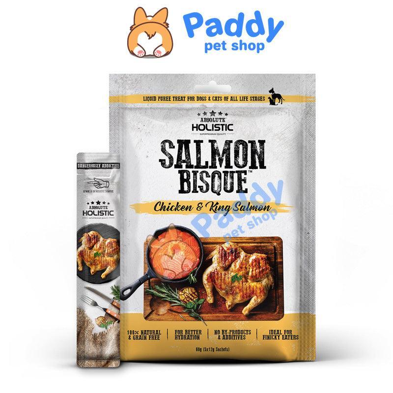 Súp Thưởng Cho Chó Mèo Absolute Holistic BISQUE 60g (Túi 5 tuýp) - Paddy Pet Shop