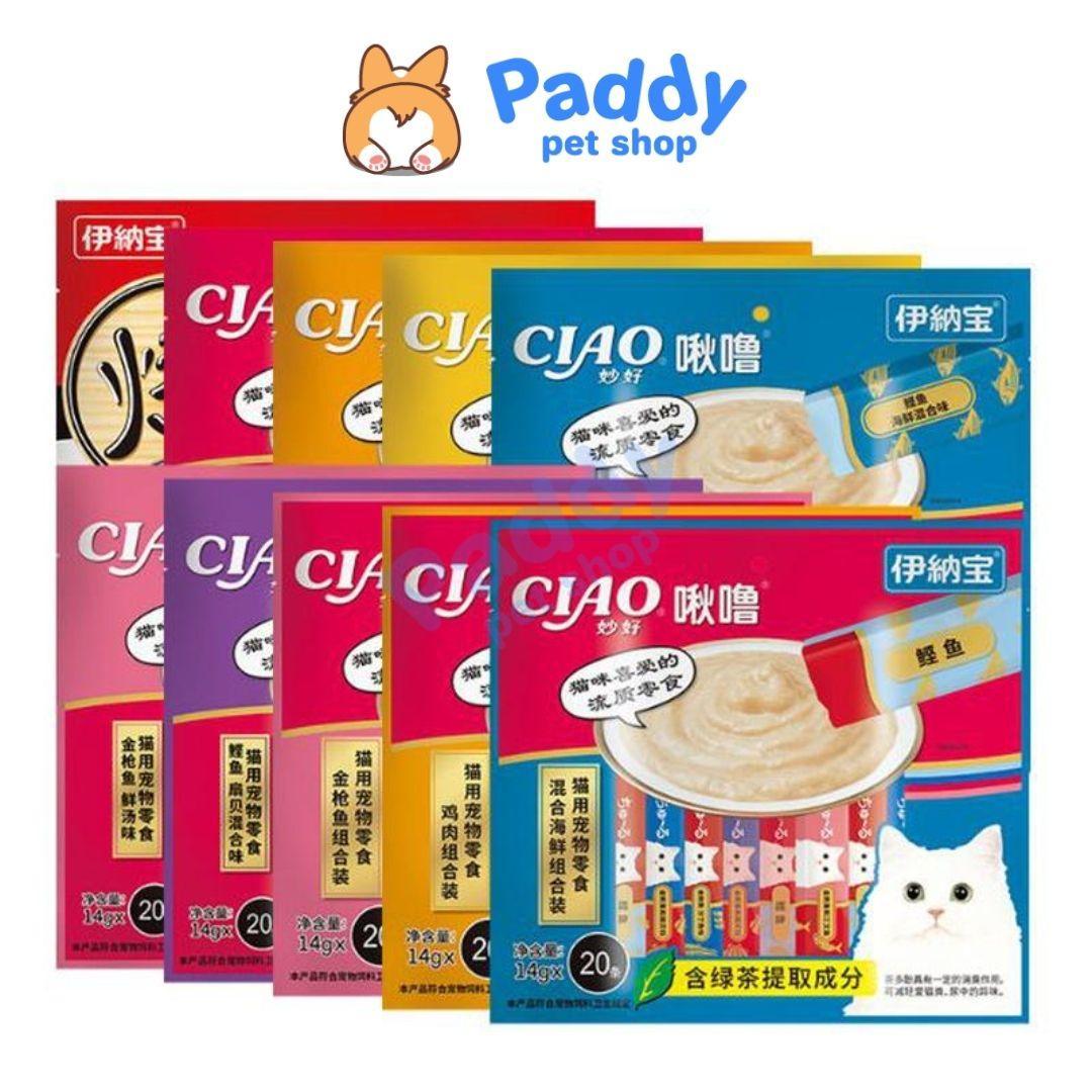 Súp Thưởng Ciao Thái Lan Cho Mèo (Túi Lớn 20 Tuýp) - Paddy Pet Shop