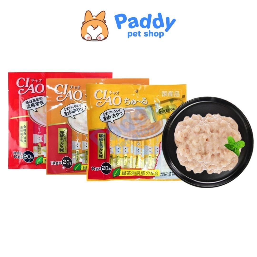 Súp Thưởng Ciao Thái Lan Cho Mèo (Túi Lớn 20 Tuýp) - Paddy Pet Shop