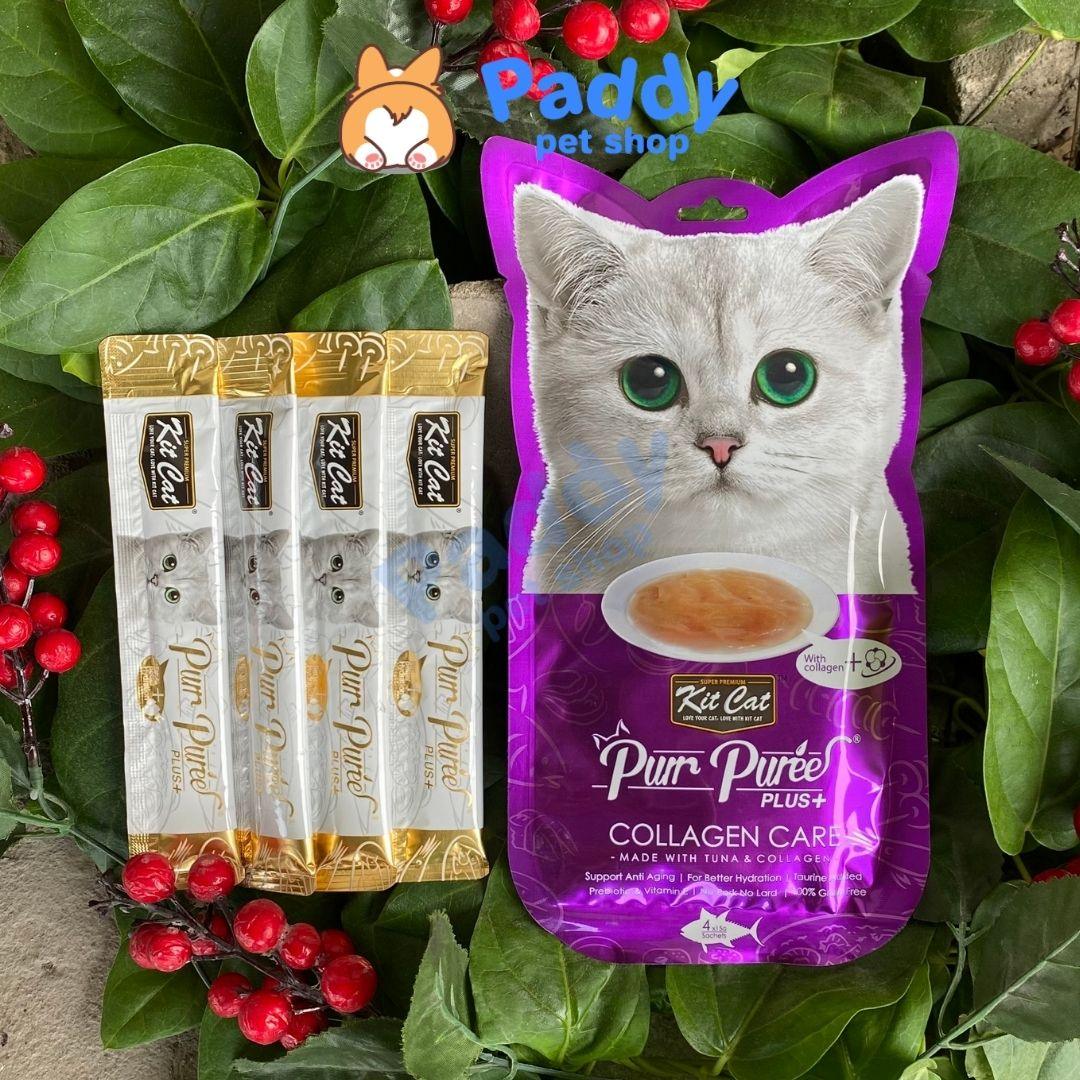 Súp Thưởng Kit Cat Purr Puree Chăm Sóc Sức Khỏe Cho Mèo 60g (Túi 4 tuýp) - Paddy Pet Shop