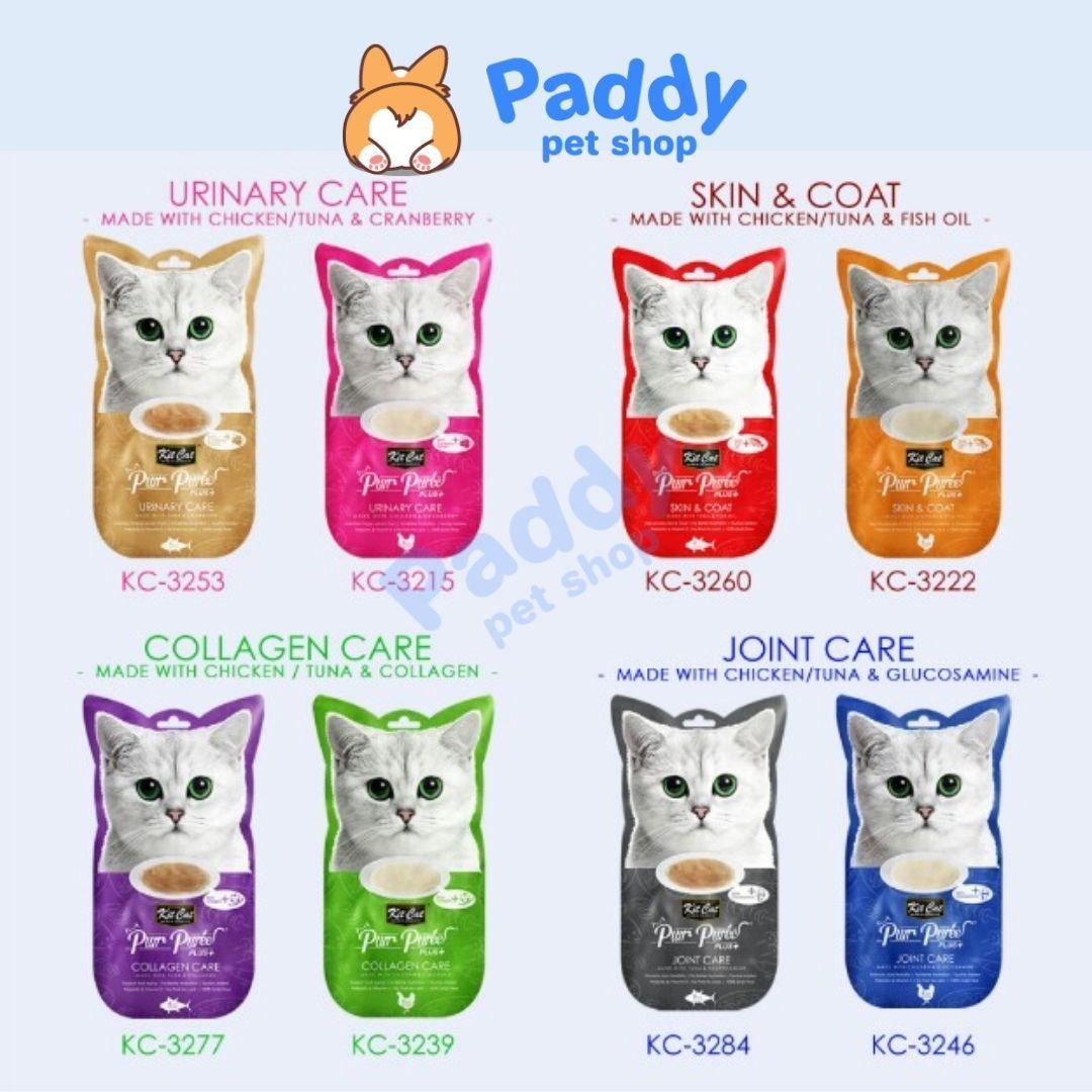 Súp Thưởng Kit Cat Purr Puree Chăm Sóc Sức Khỏe Cho Mèo 60g (Túi 4 tuýp) - Paddy Pet Shop