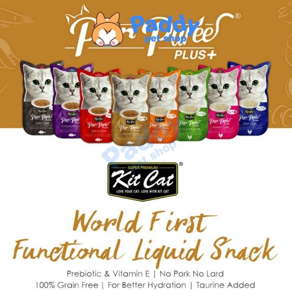 Súp Thưởng Kit Cat Purr Puree Chăm Sóc Sức Khỏe Cho Mèo 60g (Túi 4 tuýp) - Paddy Pet Shop