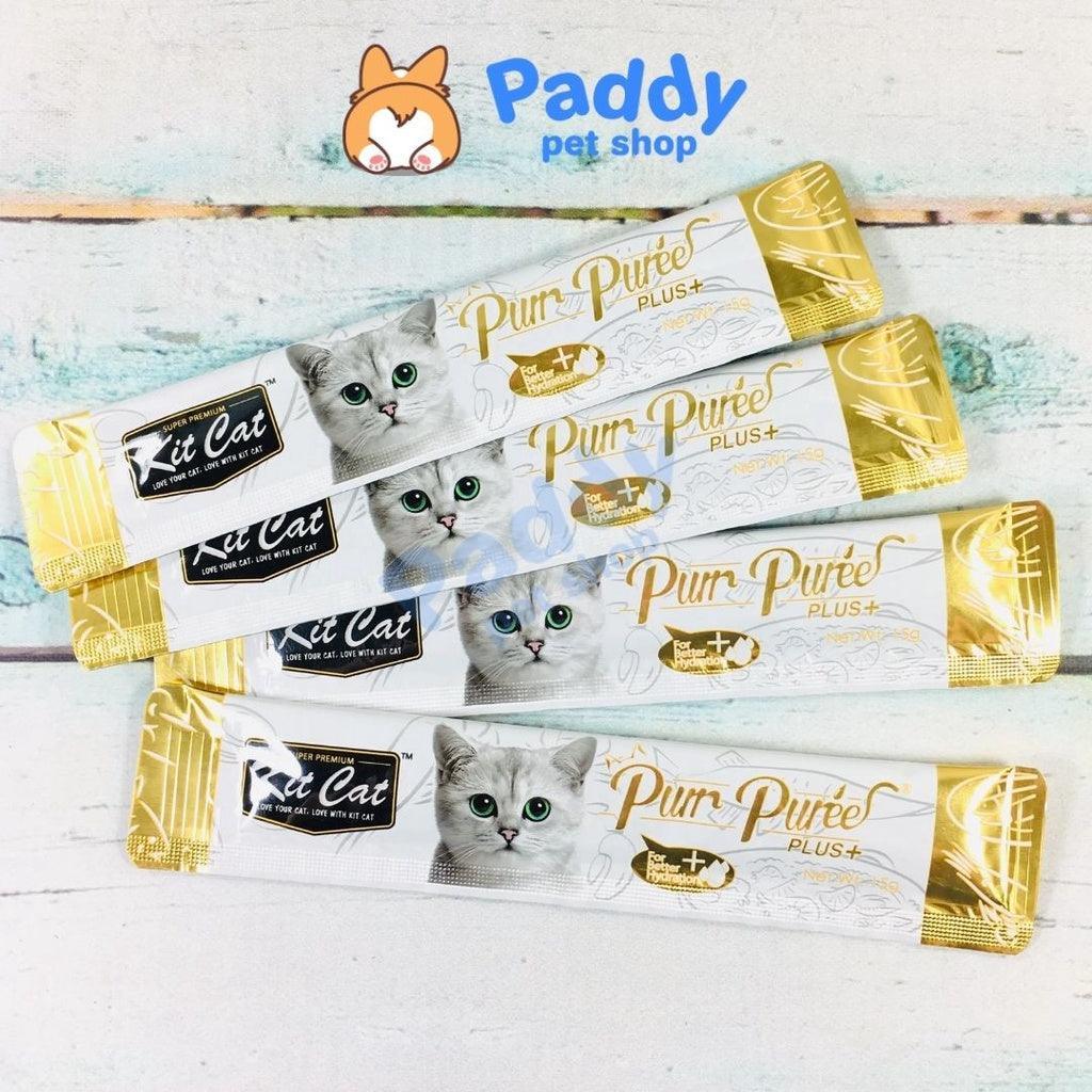 Súp Thưởng Kit Cat Purr Puree Chăm Sóc Sức Khỏe Cho Mèo 60g (Túi 4 tuýp) - Paddy Pet Shop