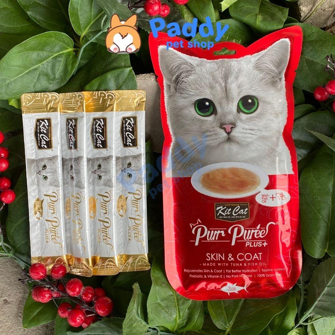 Súp Thưởng Kit Cat Purr Puree Chăm Sóc Sức Khỏe Cho Mèo 60g (Túi 4 tuýp) - Paddy Pet Shop