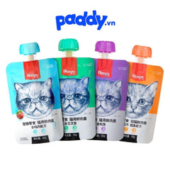 Súp Thưởng Mèo Wanpy Nắp Vặn Dễ Bảo Quản 90g - Paddy Pet Shop