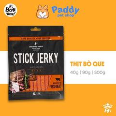 Bánh Thưởng Cho Chó Thịt Que BowWow Stick Jerky - Paddy Pet Shop