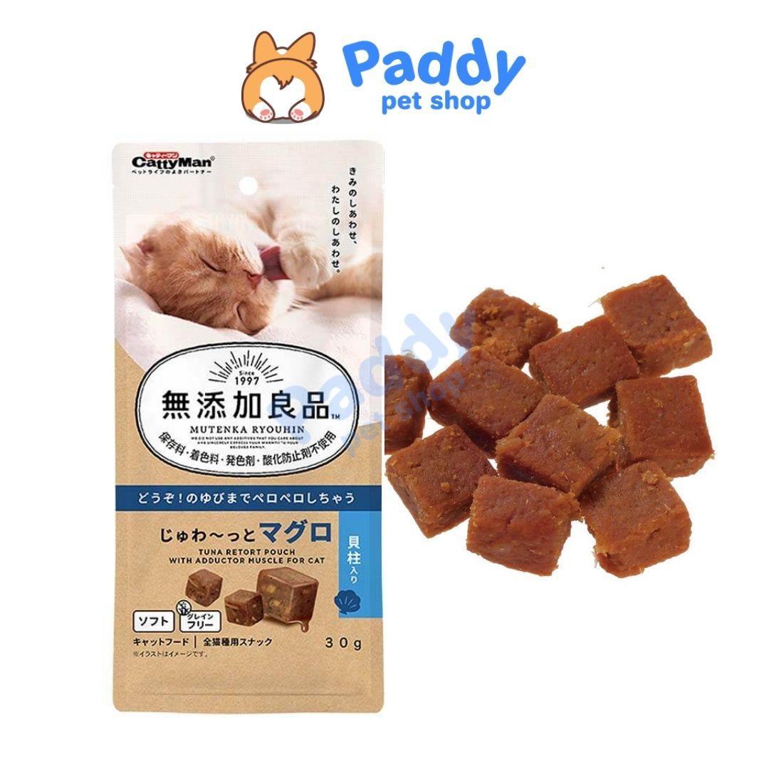 Snack Mèo Viên Cá Ngừ Tiêu Búi Lông CattyMan 30g - Paddy Pet Shop