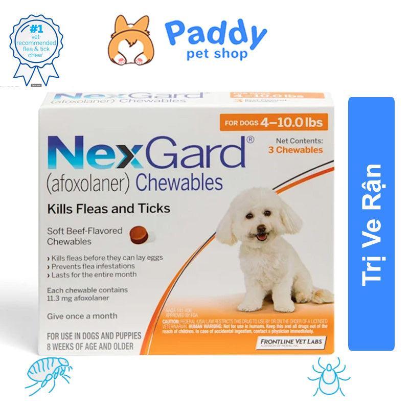 NexGard Trị Ve Rận Cho Chó An Toàn Hiệu Quả (Dạng Viên Nhai) - Paddy Pet Shop