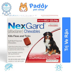 NexGard Trị Ve Rận Cho Chó An Toàn Hiệu Quả (Dạng Viên Nhai) - Paddy Pet Shop