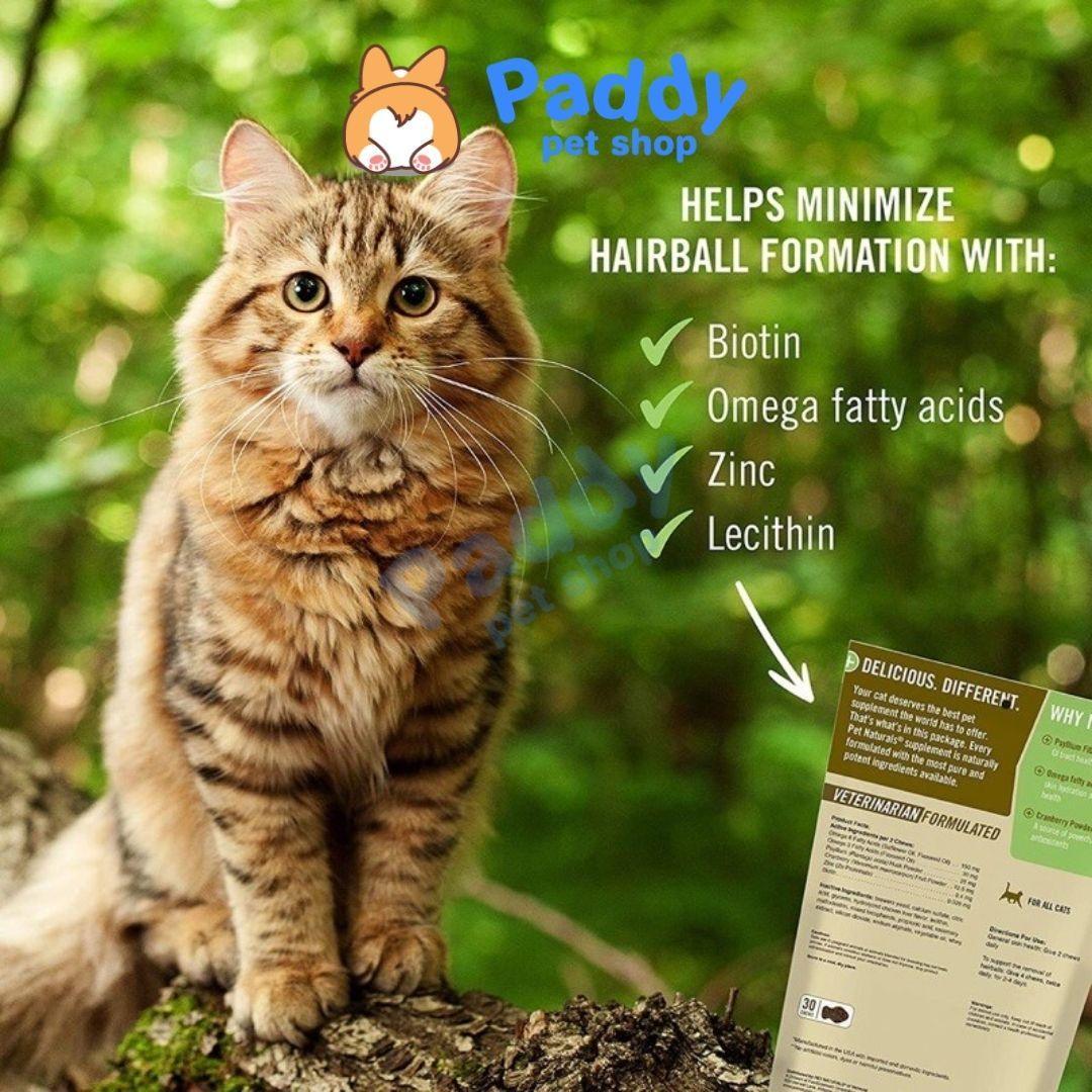 Viên Nhai Tiêu Búi Lông Mèo Pet Naturals of Vermont HairBall 45g - Paddy Pet Shop