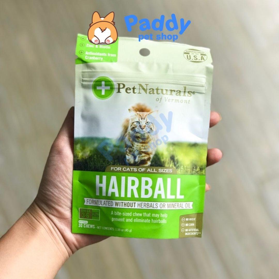 Viên Nhai Tiêu Búi Lông Mèo Pet Naturals of Vermont HairBall 45g - Paddy Pet Shop