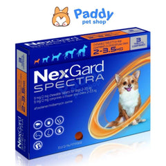 NexGard Spectra Trị Ve, Xổ Giun, Ngừa Ghẻ Cho Chó (Dạng viên nhai) - Paddy Pet Shop