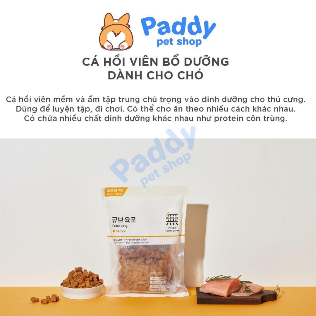 Bánh Thưởng Cho Chó Viên Thịt Bò, Gà & Cá Hồi Bowwow Cube Jerky - Paddy Pet Shop