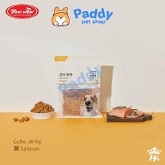 Bánh Thưởng Cho Chó Viên Thịt Bò, Gà & Cá Hồi Bowwow Cube Jerky - Paddy Pet Shop