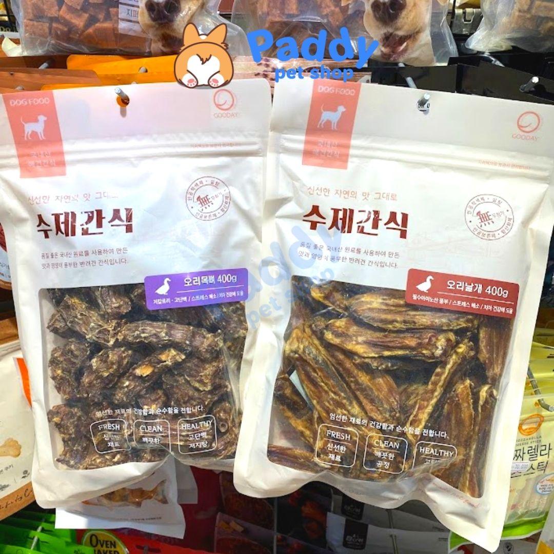 Snack Cho Chó Cổ & Cánh Vịt Sấy Gooday 400g - Paddy Pet Shop