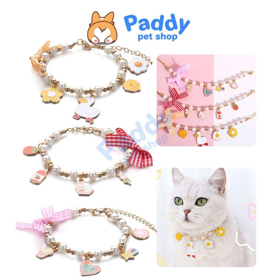 Vòng Cổ Ngọc Trai Cho Chó Mèo - Paddy Pet Shop