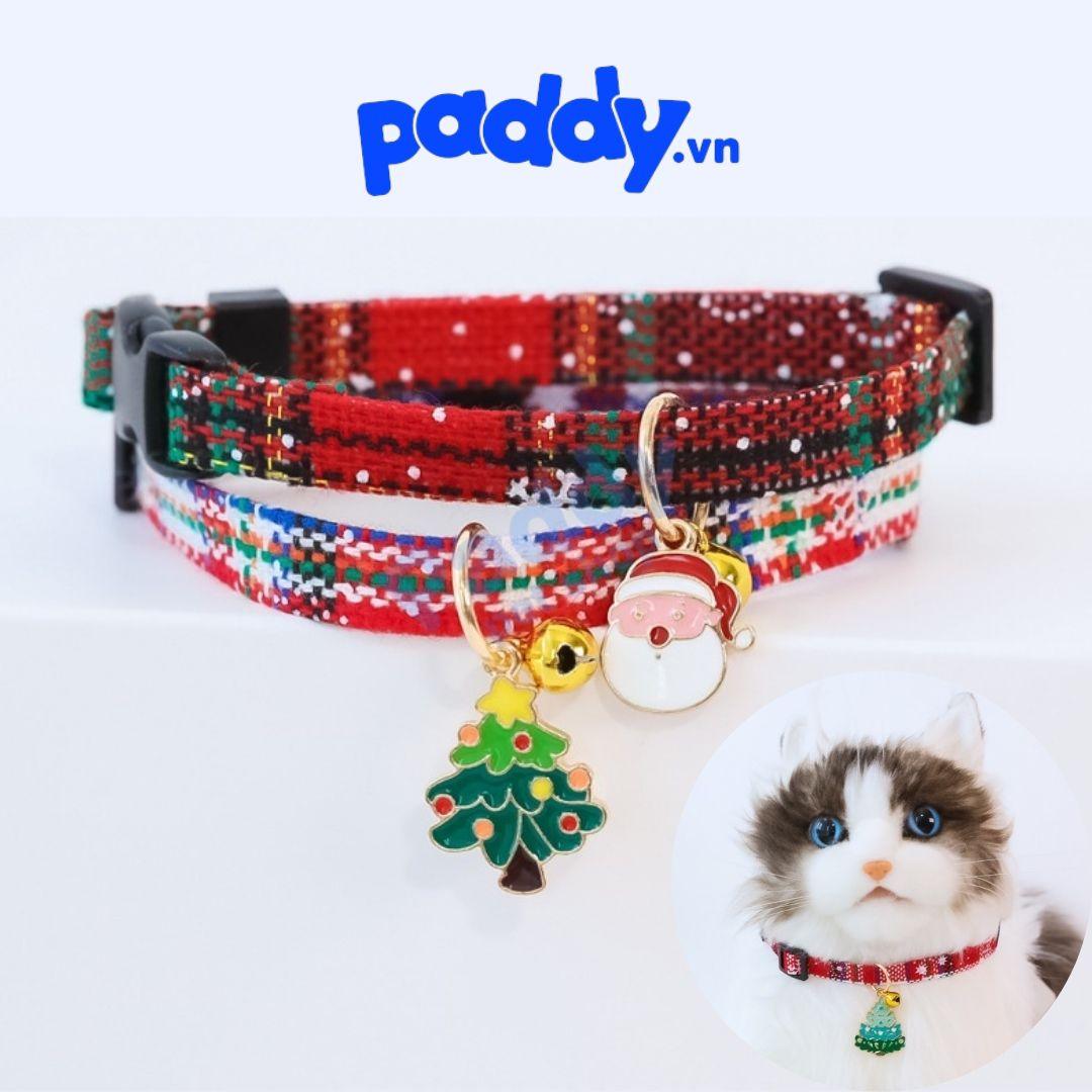 Vòng Cổ Chó Mèo Noel Giáng Sinh Gắn Charm - Paddy Pet Shop