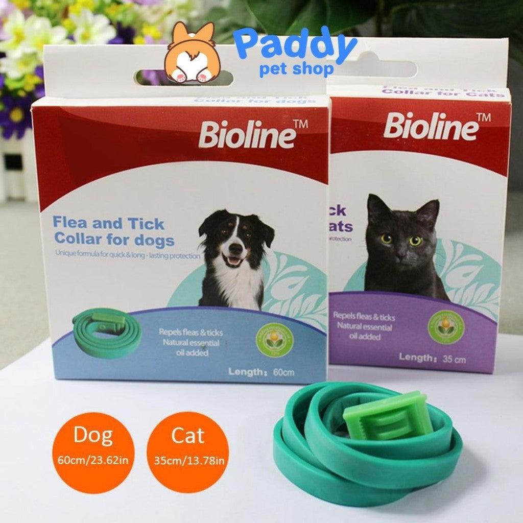 Vòng Cổ Diệt Ve Rận Bọ Chét Chó Bioline - Paddy Pet Shop