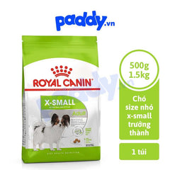 Hạt Cho Chó Trưởng Thành Giống Siêu Nhỏ Royal Canin X-Small Adult - Paddy Pet Shop