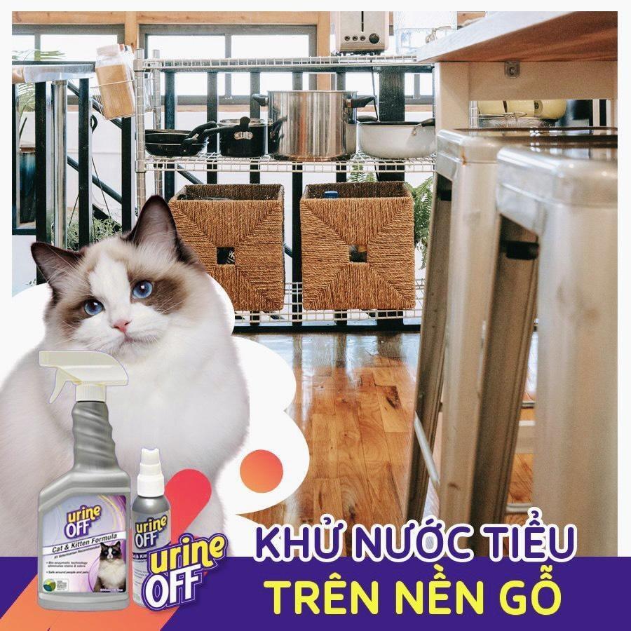 Xịt Khử Mùi Nước Tiểu, Chất Thải Cho MÈO Urine Off (Mỹ) - Paddy Pet Shop