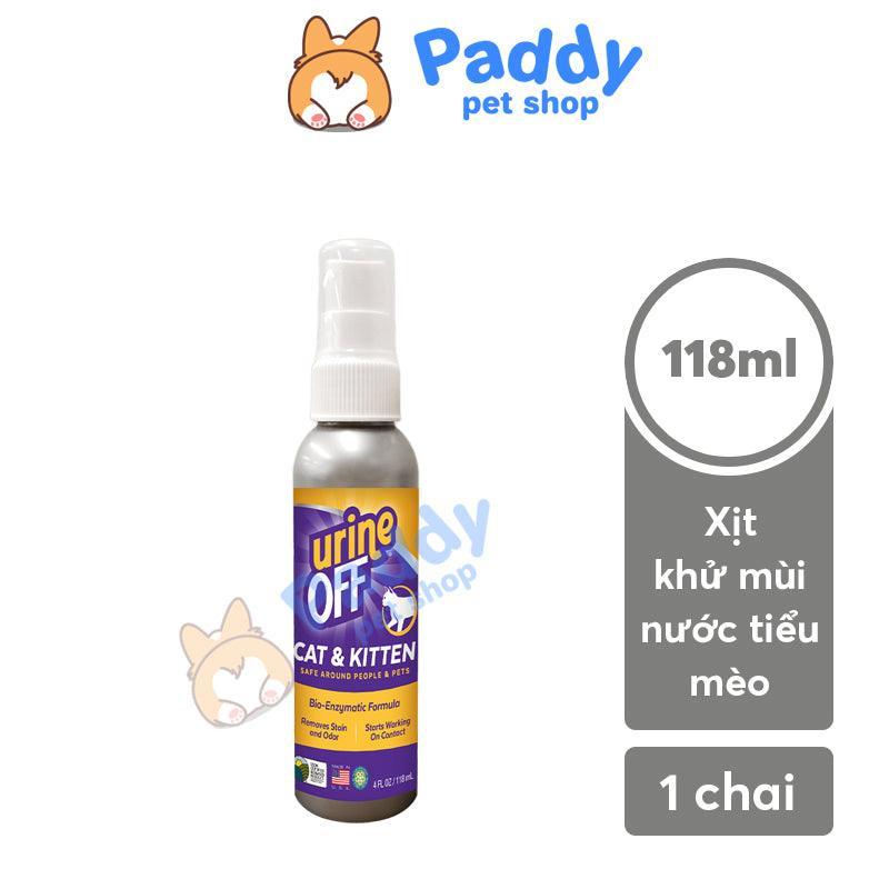 Xịt Khử Mùi Nước Tiểu, Chất Thải Cho MÈO Urine Off (Mỹ) - Paddy Pet Shop