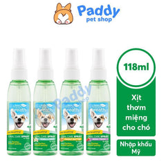 Xịt Thơm Miệng Cho Chó Tropiclean Oral Care 118ml (Mỹ) - Paddy Pet Shop