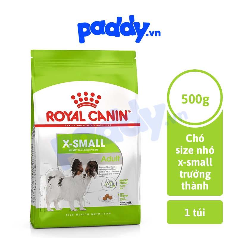 Hạt Cho Chó Trưởng Thành Giống Siêu Nhỏ Royal Canin X-Small Adult - Paddy Pet Shop
