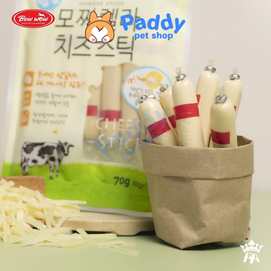 Bánh Thưởng Cho Chó Xúc Xích Phô Mai Bowwow 70g (7 cây) - Paddy Pet Shop