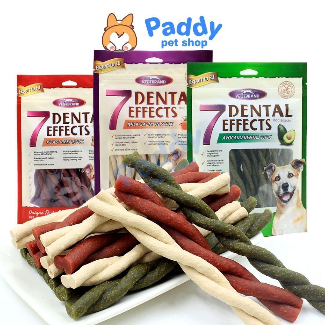 Xương Gặm 7 Dental Effects - Sạch Răng Thơm Miệng Cho Chó Đủ Vị - Paddy Pet Shop