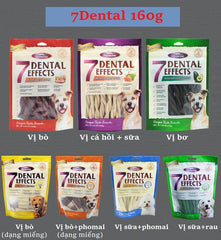 Xương Gặm 7 Dental Effects - Sạch Răng Thơm Miệng Cho Chó Đủ Vị - Paddy Pet Shop