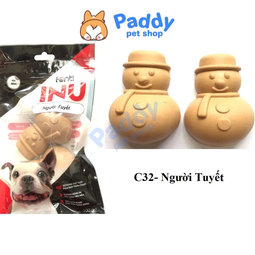 Bánh Thưởng Cho Chó Xương Gặm Fonti Inu - Người Tuyết - Paddy Pet Shop