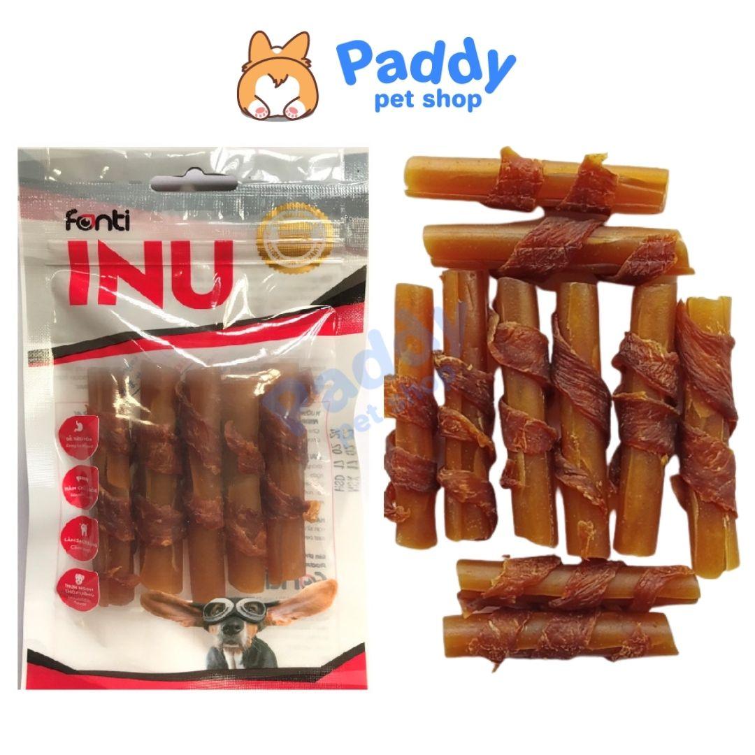 Bánh Thưởng Cho Chó Xương Gặm Fonti Inu - Que Đậu Phộng Quấn Gà - Paddy Pet Shop
