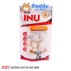 Bánh Thưởng Cho Chó Xương Gặm Fonti Inu - Xương Nơ Da Bò Mini - Paddy Pet Shop