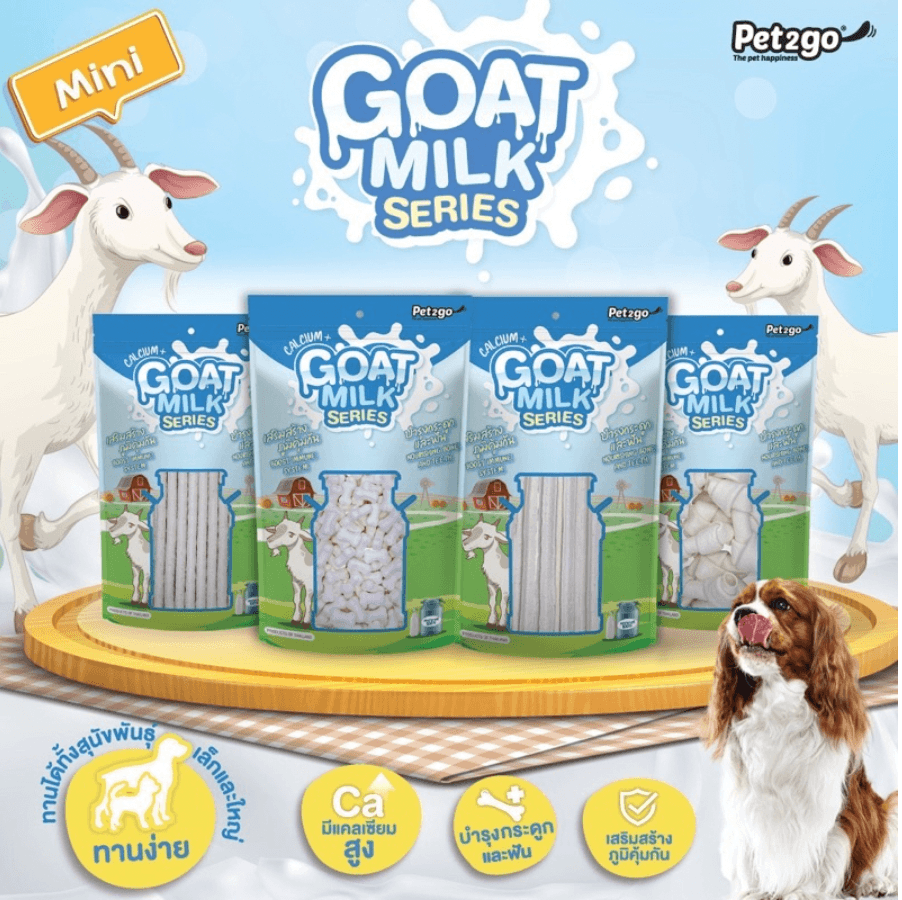 Xương Sữa 100% Dê Bổ Sung Canxi - Goat Milk Series (Nhập Khẩu Thái Lan) - Paddy Pet Shop